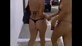 2 Great Latin Milfs Thong Bikini Asses