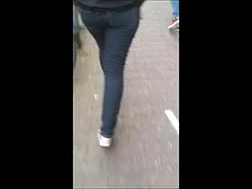 Big Ass in tight Jeans - Hidden Cam