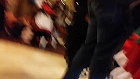 Tight young cosplay girl ass pink hair