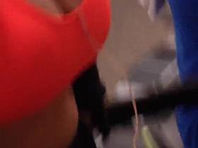 Latina milf close up titties vid1