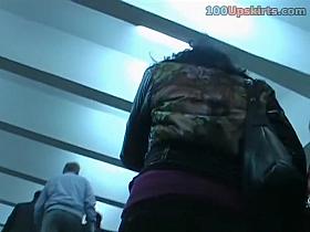 Sitting upskirt of marvelous sweetheart