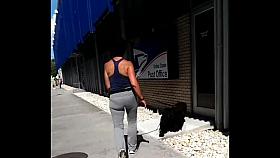 Walking ASS of Milf despite Her Husband