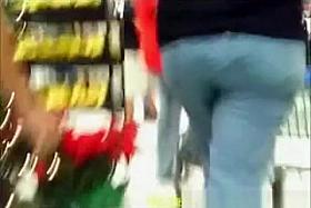 Chubby butts in public places