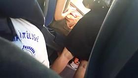 Mini skirt back watch on minibus