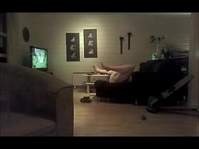 Woman caught enjoying herself 1