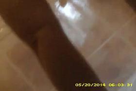 Cute bbw shows her butt, belly and hanging breasts