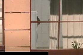 Spy girl takes a shower