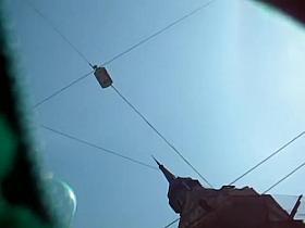 Horny stockings upskirt voyeured in the street