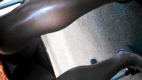 African Upskirt in the Library II