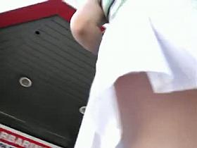 Deep up the skirt of two cuties