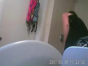 shower clock hidden camera voyeur 3