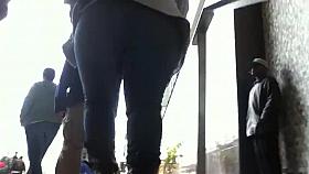 Big Booty Pocketless Jeans Ass