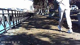 Girl sexy and public