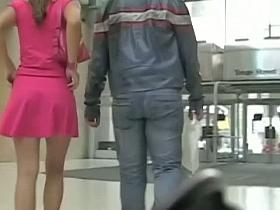 That european girlfriend in pink outfit is perfectly fine