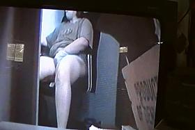 Toilet spy cam is filming a hot girl peeing