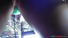 Astounding summer suit upskirt