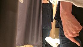 Hidden cam public, changing room. (No nudety)