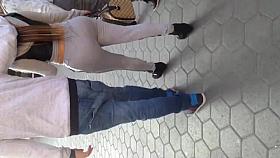 Nice ass in grey sweats