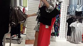 A Girl With Braid Of Hair In Upskirt Scene