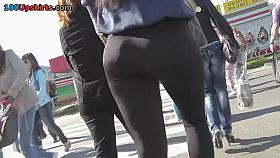 Terrific wazoo in super taut panties