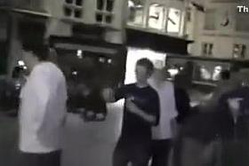 Hot public tease bangs a guy in a parking garage