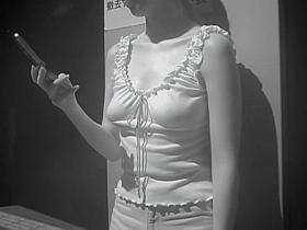 Common girls in the street candid downblouse views RAO-005