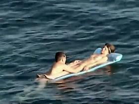 Floating on top of girlfriend's pussy