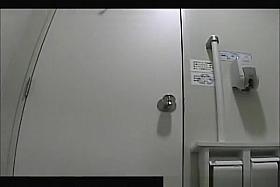 Asian women in public toilet