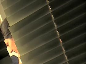 Raunchy window voyeur movie with charming girl