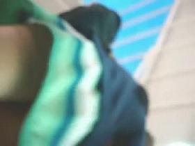 Upside-down upskirt video made with a spy camera