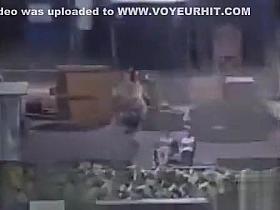 Riding the bicycle with no clothes on