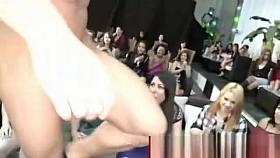 Cfnm ladies loves sucking strippers cock