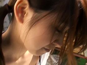 horny Asian chick downblouse showing off to spy camera