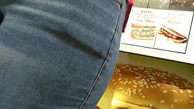 Short sexy lady stuck