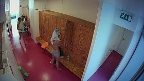 Blonde Striptease In Public Mall