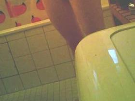 Wonderful chick taking a hot shower and rubbing vagina