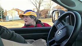 Granny is happy to help with the boner