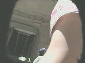 Gorgeous ass milf in public up skirt with a naughty ass