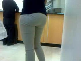 Miss sexy ass in row