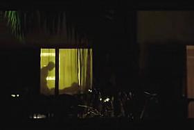 My neighbors are fucking and getting voeyured in window