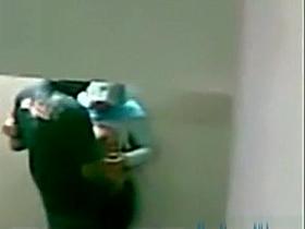 Secret sex in college stairs