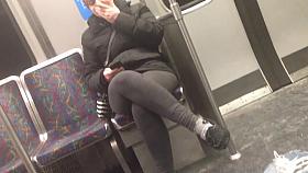 Very sexy foot dangle tease