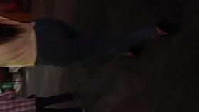 Big booty black girl in right jeans