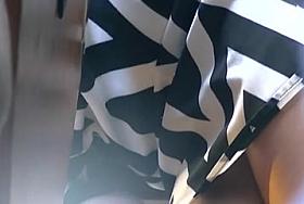 sexy thighs n upskirt of college chick 1