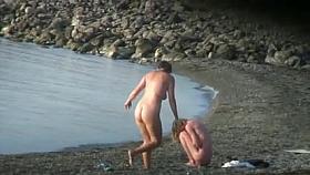 HAPPY AND STILL SEXY ON BEACH 1