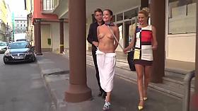 Dolly Diore Dominated in a Budapest Bar