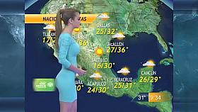 Hot weather lady in a tight dress