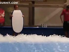 Bikini accidents on the water slide