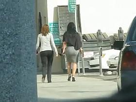 Business woman in tight skirt