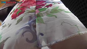 She was going home and filmed on upskirt camera